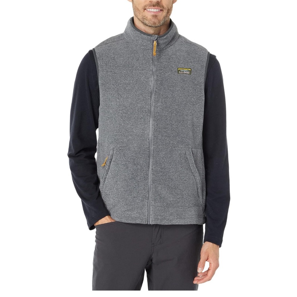 LL‎ Bean Men's Vest Mountain Classic Fleece Gray XXXL Cottage Gorpcore